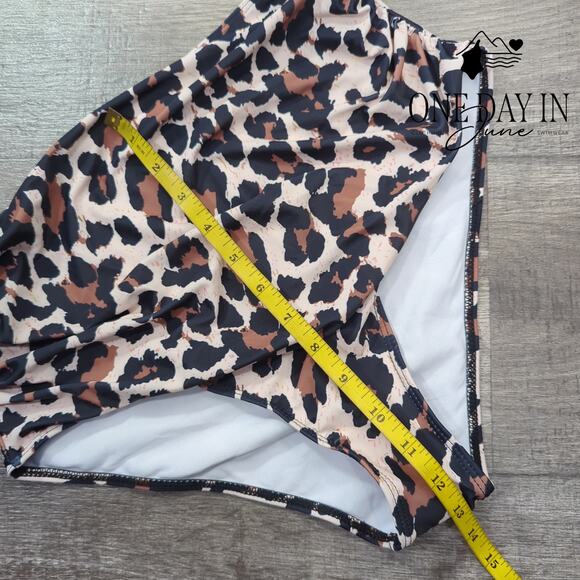 Adisputent High Waist Flounce Bikini Swimsuit Size L - Picture 6 of 7